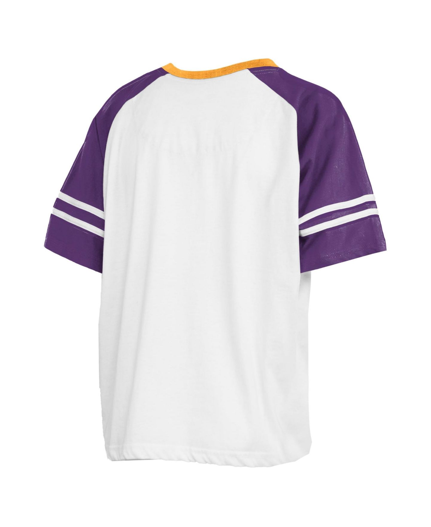 Женская футболка Pressbox White LSU Tigers Sky Color block — фото 3