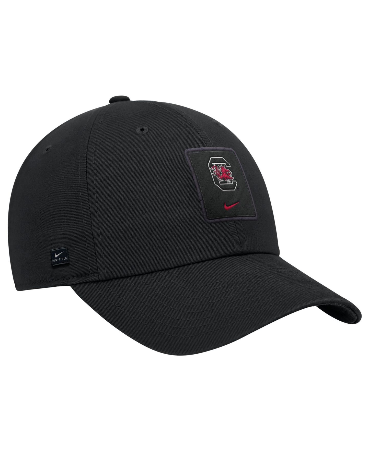 Мужская кепка Nike Black South Carolina Gamecocks 2026 On-Field Club Adjustable Hat — фото 1