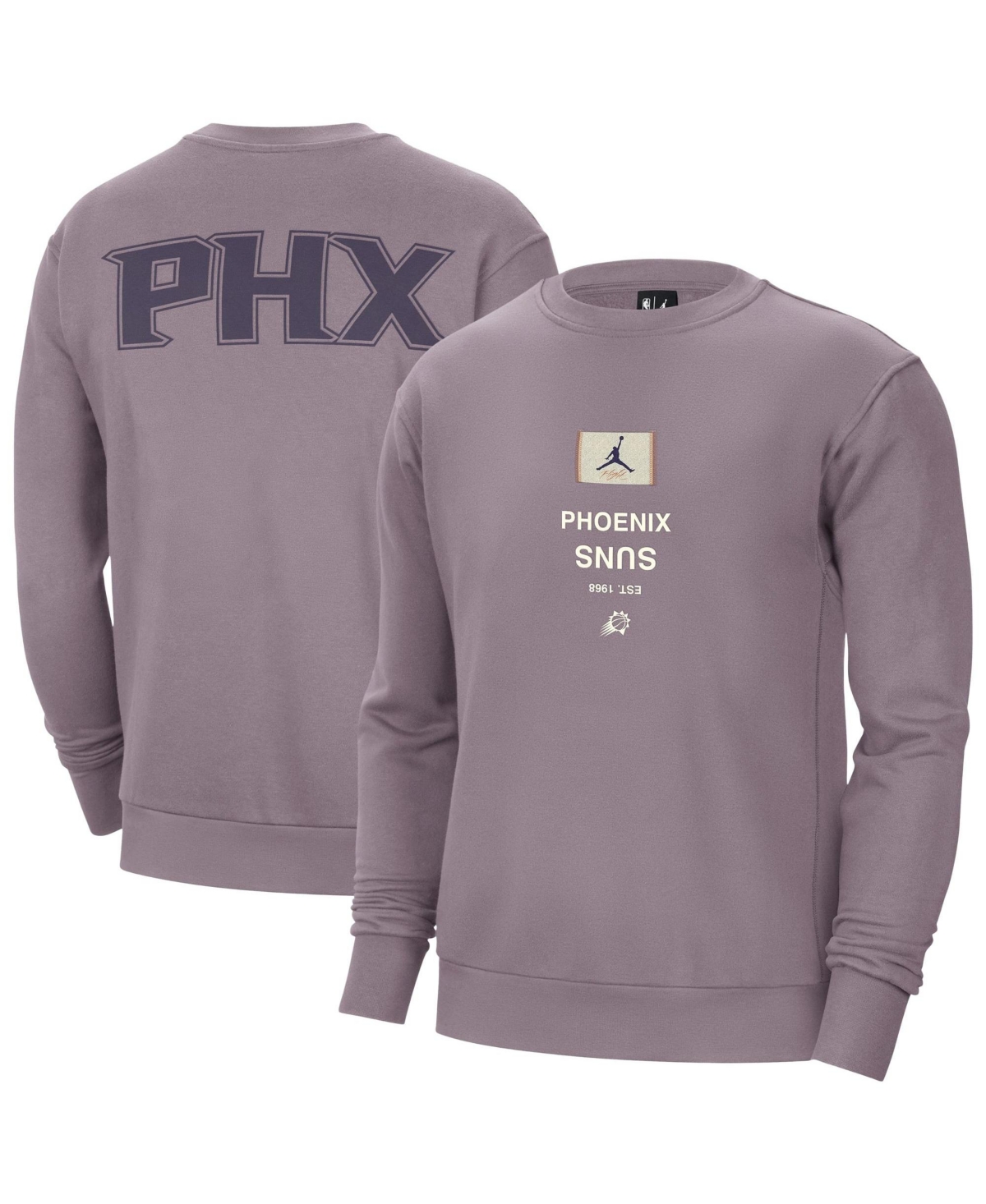 Jordan Men's Purple Phoenix Suns Courtside Statement Edition Heavyweight Pullover Sweatshirt - Purple