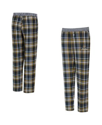 Women's Black New Orleans Saints Laney Plaid Tri-Blend Pants