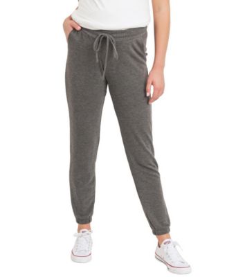 Maternity Two-Tone Brushed-Terry Full-Belly Jogger Pants