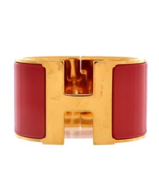 HERM&Eacute;S Enamel Clic H Bangle Bracelet