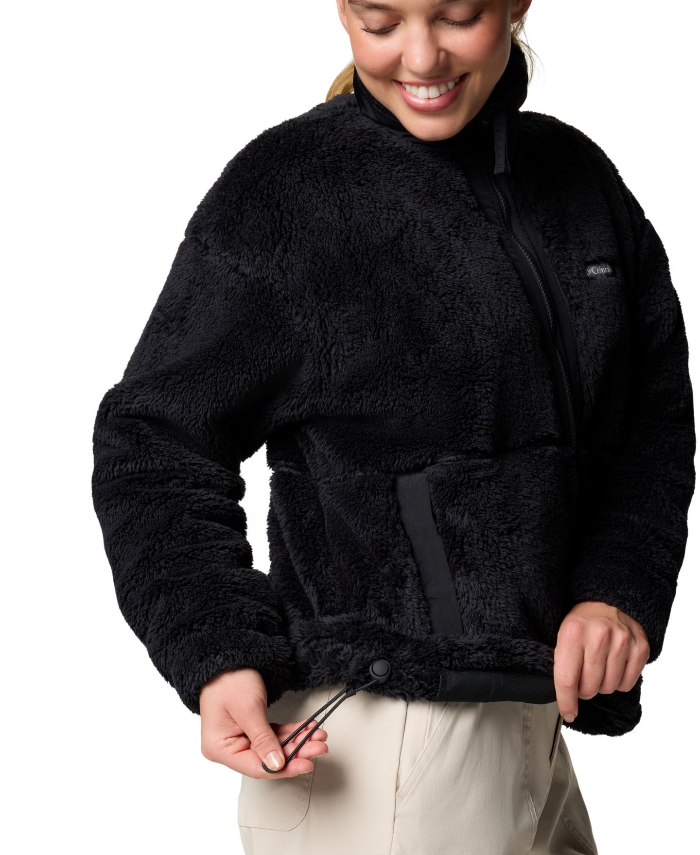 Женская куртка Columbia Boundless Discovery Sherpa-Lined Fleece Stand-Collar, цвет: Состаренный розовато-лиловый — фото 12