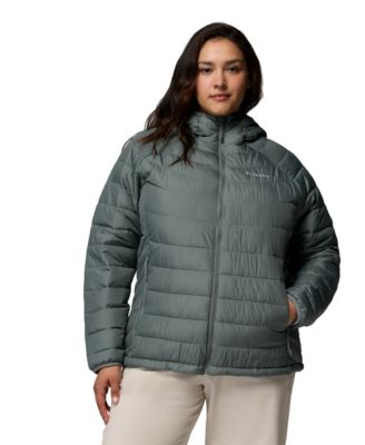 Plus Size Powder Lite II Insulated Puffer Water-Resistant Hooded Jacket