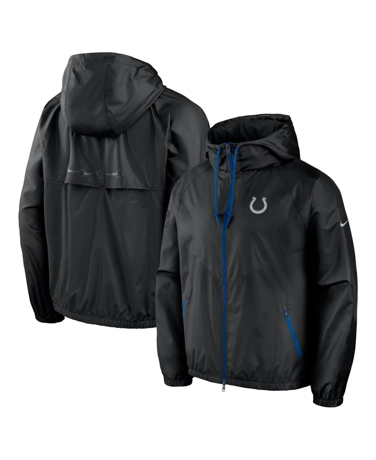 Мужская куртка Nike Black/Anthracite Indianapolis Colts 2026 Rivalries Collection Windrunner Full-Zip — фото 1