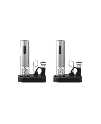 5-Piece Electric Wine Opener Set - 2 PACK Bundle
