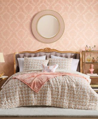 Ditsy Floral Gingham Microfiber Comforter Sets