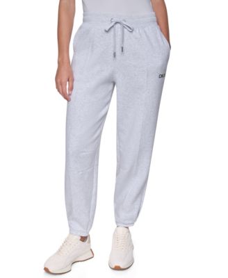 Women's Foil Logo Mid-Rise Barrel Leg Joggers with Pockets