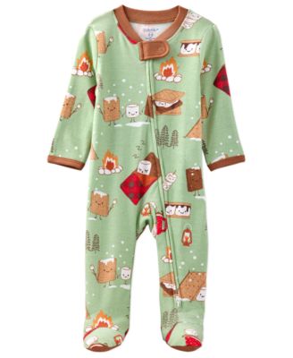 Baby Boys' and Baby Girl's Scout 2-Way Zip Footed Coveralls