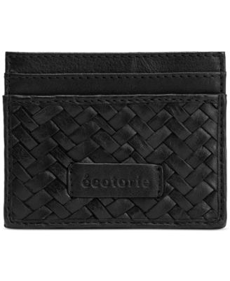 Denton Hand-Woven Leather Card Holder