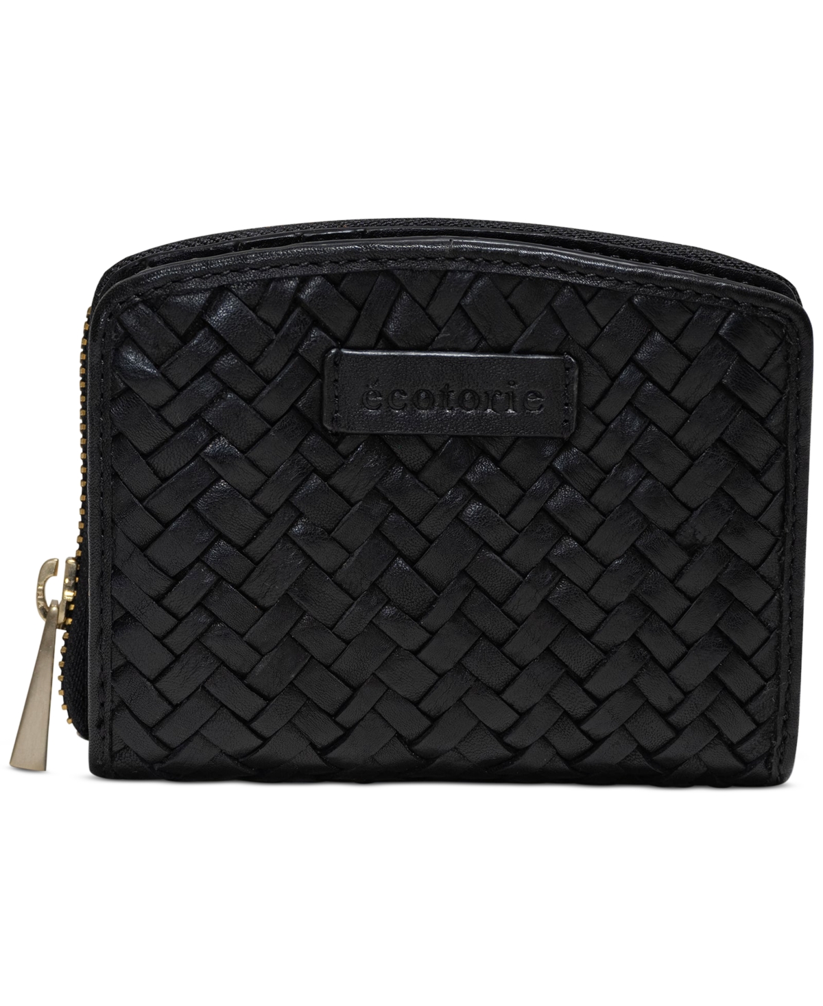 Ecotorie Katy Handwoven Leather Zip Around Wallet