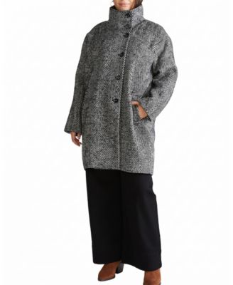 Plus Size Marlo Cocoon Coat