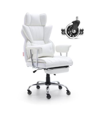 Reclining Office Chair with Footrest and 350 lb Capacity