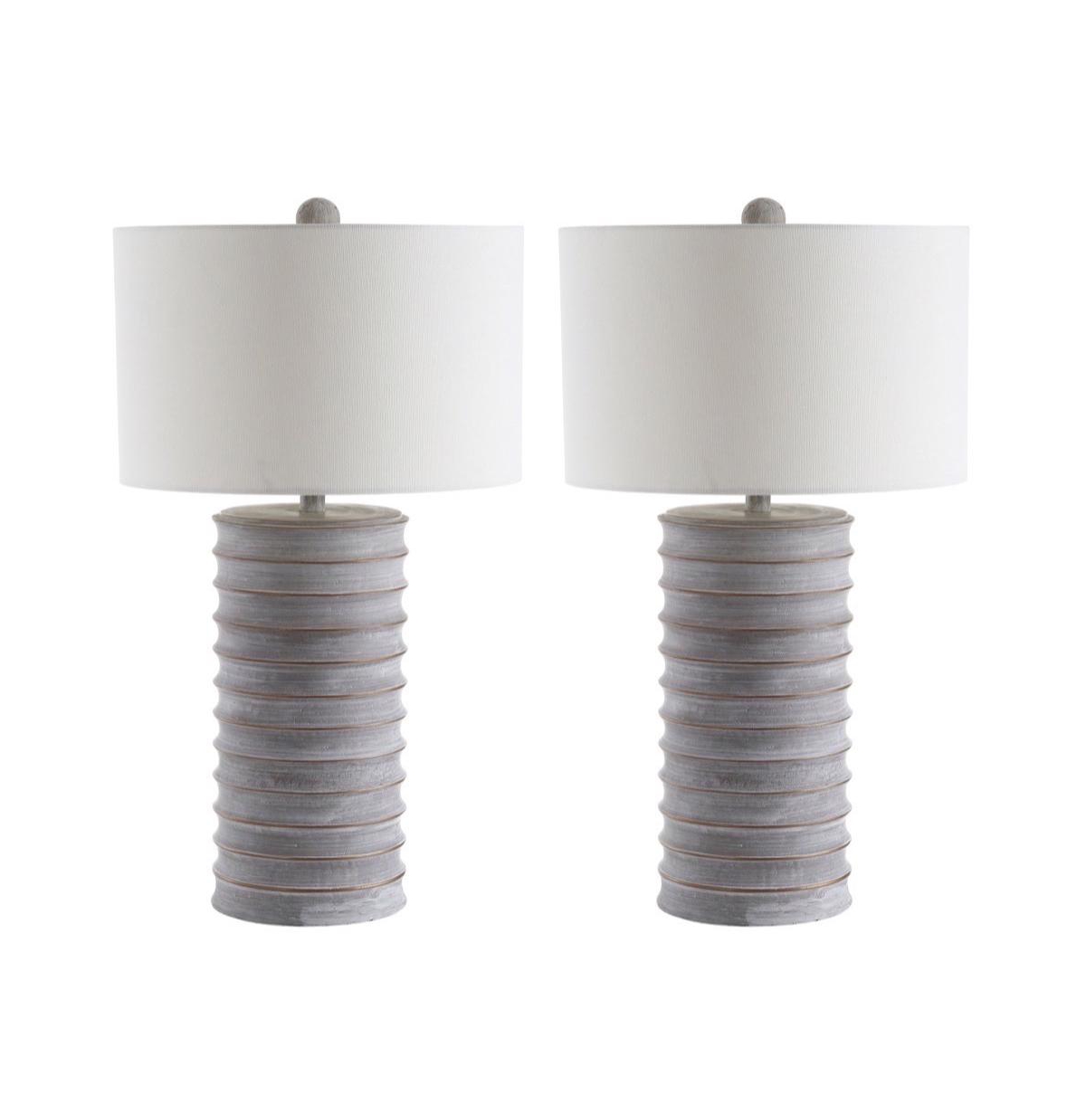 Safavieh Melina Table Lamp (Set of 2) - Grey/white