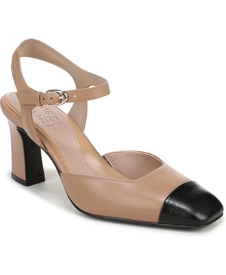 Women's Fedra Strappy Two-Tone Square Toe Pumps