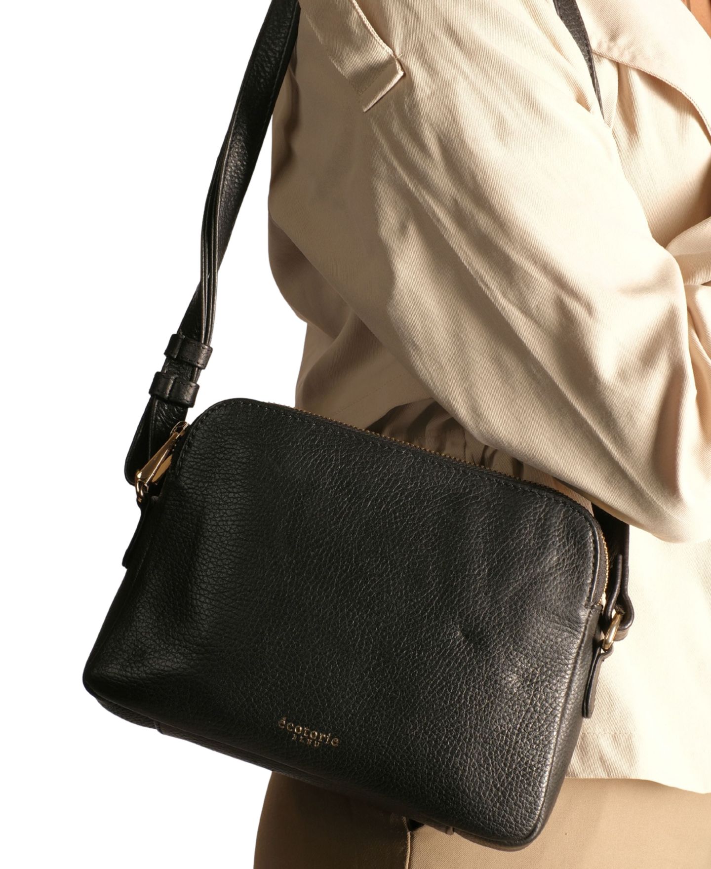 Женская сумка Ecotorie Millington Leather Crossbody, цвет: Чёрный — фото 5