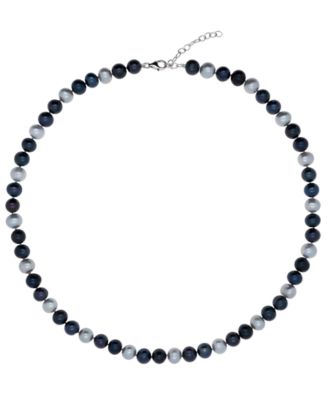 Cultured Freshwater Pearl Necklace (8-9 mm) in Sterling Silver