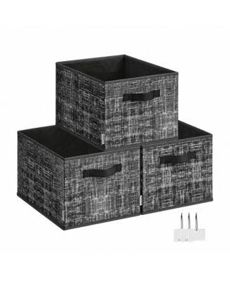 Set of 3 Fabric Storage Baskets with 7.7 Gal Capacity