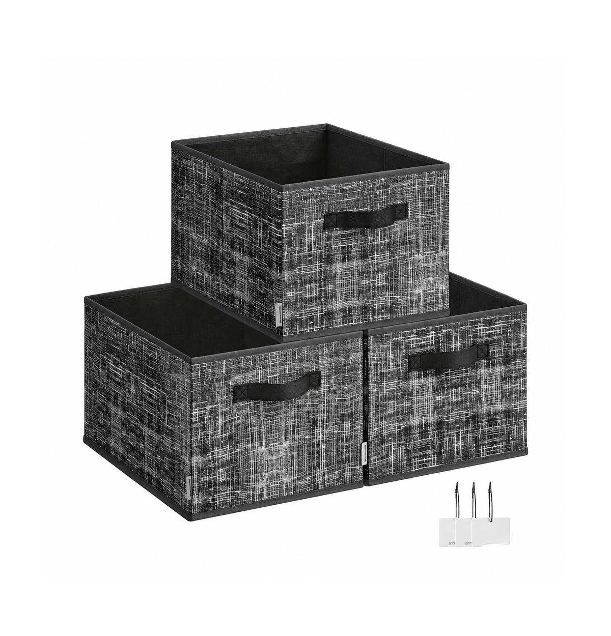 Volenca Set of 3 Fabric Storage Baskets with 7.7 Gal Capacity