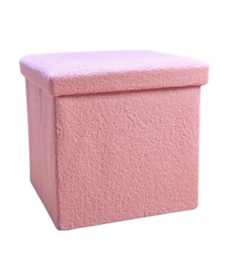30" Boucle Ottoman With Storage