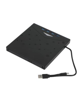 7-in-1 External CD/DVD Drive USB 3.0 and Type-C for Windows/Linux/macOS
