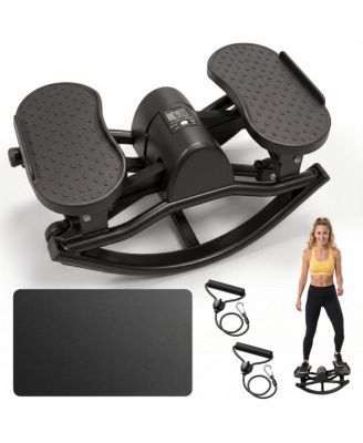 Foldable Quiet Swing Stepper Machine, Home Cardio Fitness Equipment for Waist Leg Body Shaping, Suitable for Daily Workout