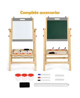 Kids Art Easel - Paper Roll, 5-Gear Height (31"-41")
