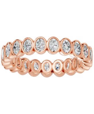 Oval Cut Diamond Full Eternity Band Ring (2 ct. t.w.) in 14k White, Yellow, Rose Gold or Platinum