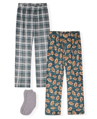Boys' 6-14 Football Jogger Flame-Resistant Pants and Socks, 2-Piece Set