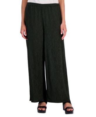 Eileen Fisher Petite Wide-Leg Pull-On Pants