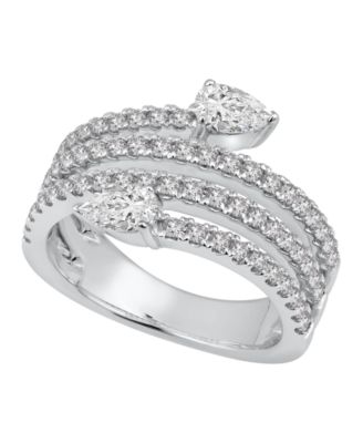 Lab-Grown Diamond Swirl Ring (1 1/4 ct. t.w.) in 10k White Gold