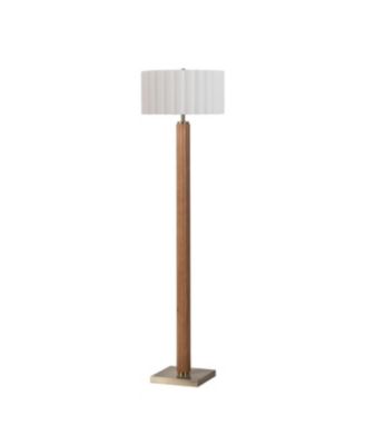 Tambo Floor Lamp, Scallop Shade Weathered , Ash