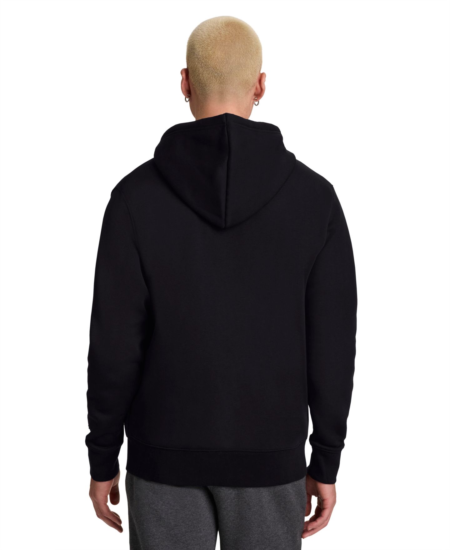 Мужское худи Champion Powerblend Fleece Full Zip, цвет: Чёрный — фото 5