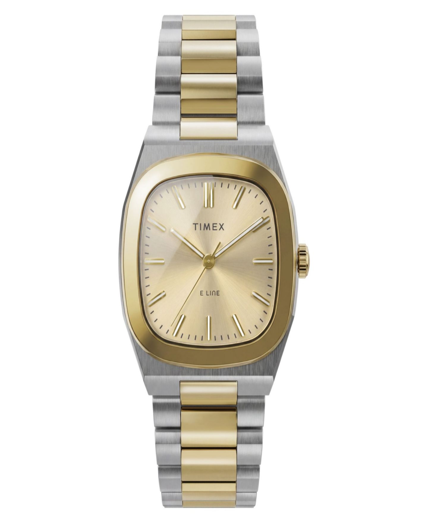 Женские часы Timex Quartz E-Line Two-Tone Stainless Steel Watch 30 mm — фото 1