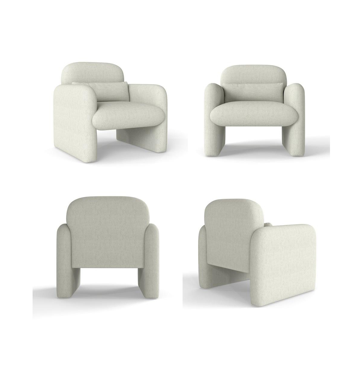 Roundhill Furniture Dylan Modern Upholstered Barrel Armchair