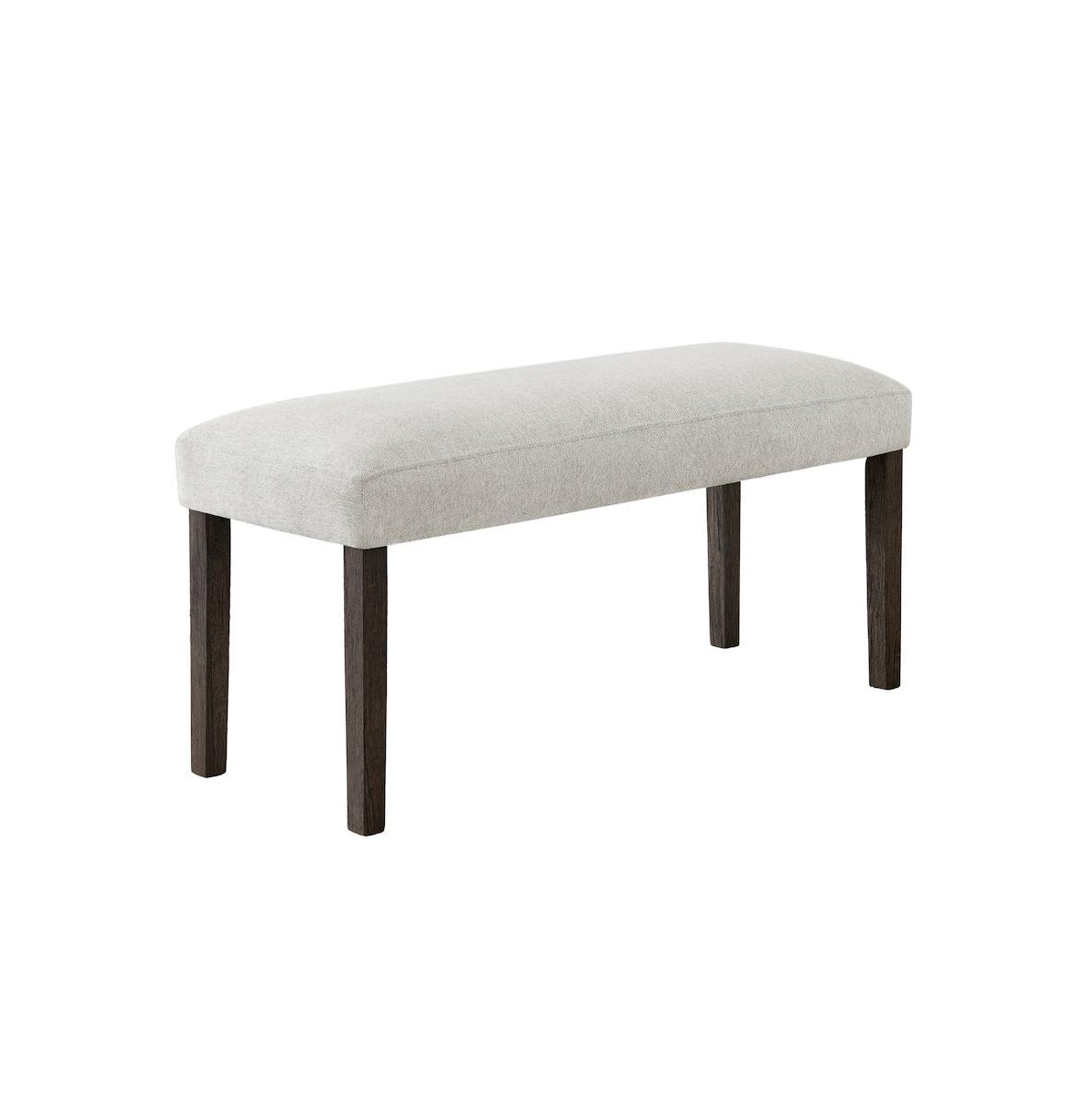 Roundhill Furniture Sorlen Contemporary Upholstered Dining Bench - Gray