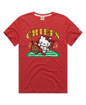 Men's and Women's Red Kansas City Chiefs X Hello Kitty Triblend T-Shirt