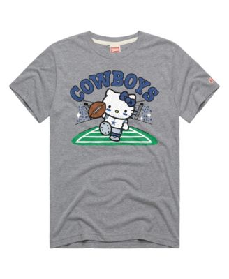 Men's and Women's Gray Dallas Cowboys X Hello Kitty Triblend T-Shirt