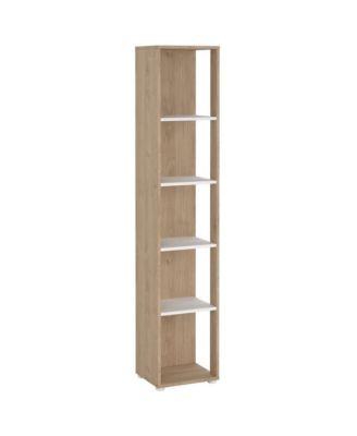 5-Shelf Bookcase with Side Access Design for Home or Office