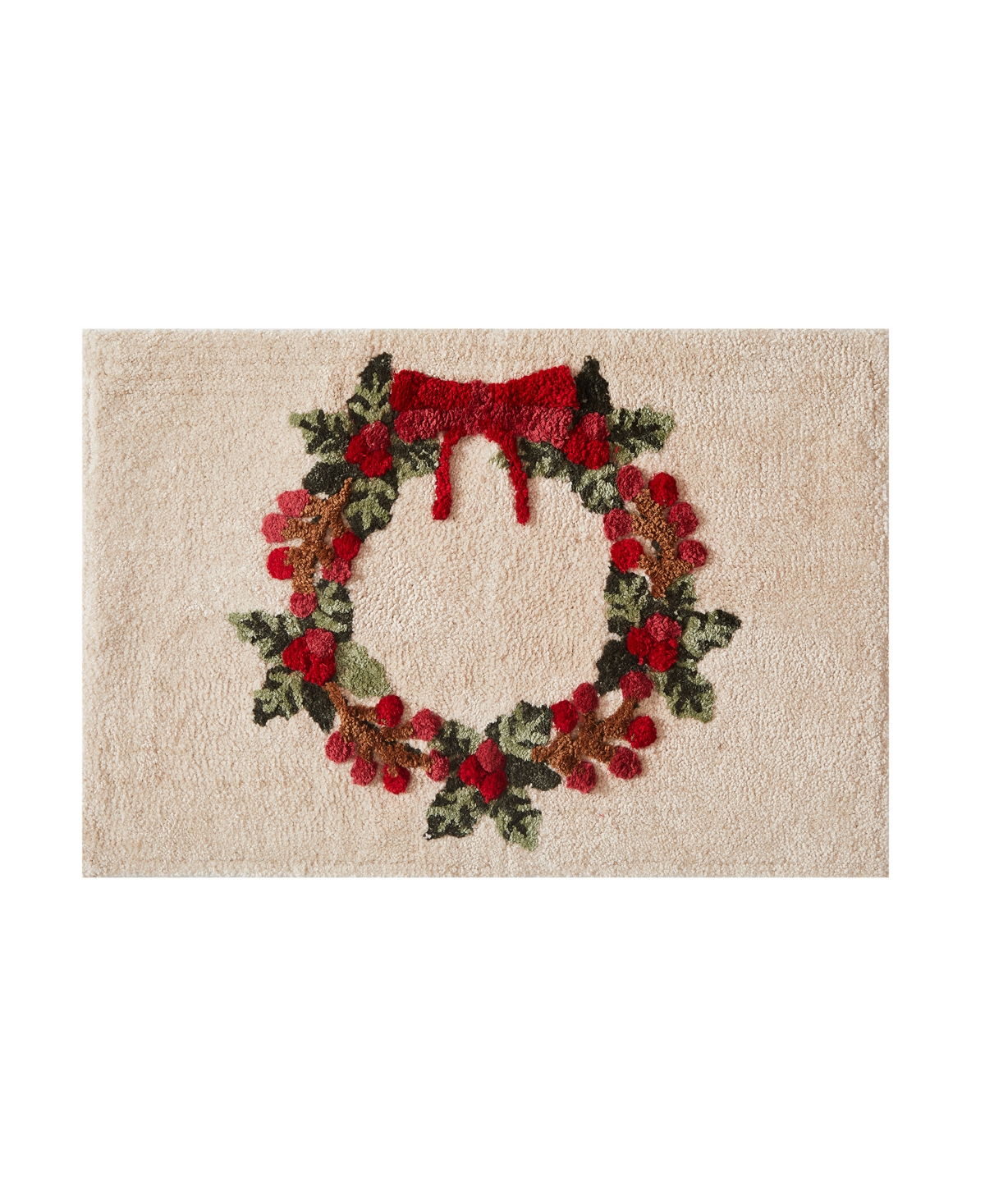 Avanti Patchwork Plaid Decorative Holiday Bath Rug, 20" x 30"