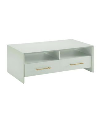 Verdant Wood Coffee Table with 2 Drawers and 2 Shelves MDF Particle Board