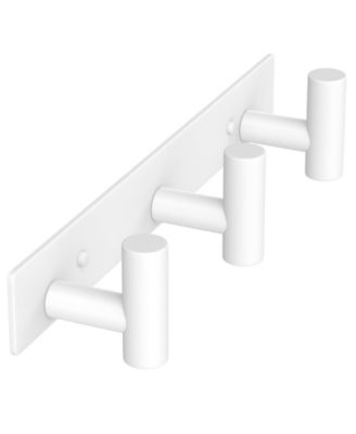 Bathroom Hardware Wall Mount Rack 3 Hooks Organizer Hanger