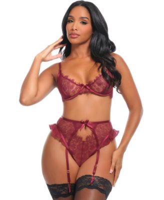 Women's Margot Sheer Lace Bra Set