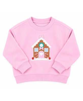 Little Big Girls XS - XL Gingerbread House Crewneck Sweatshirt