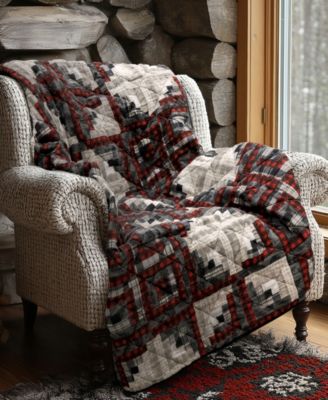 Log Cabin Star Cotton Throw, 50" x 60"