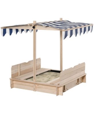 Kids Outdoor Sandbox for Supervised Play at Home ages 3 to 7 years