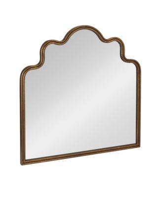 Wavy Scalloped Arched Metal Framed Wall Mirror