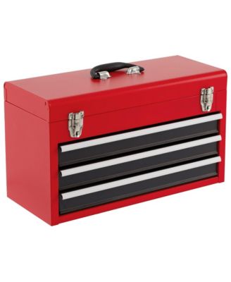 Portable Steel Mechanic Tool Box with Three Sliding Drawers