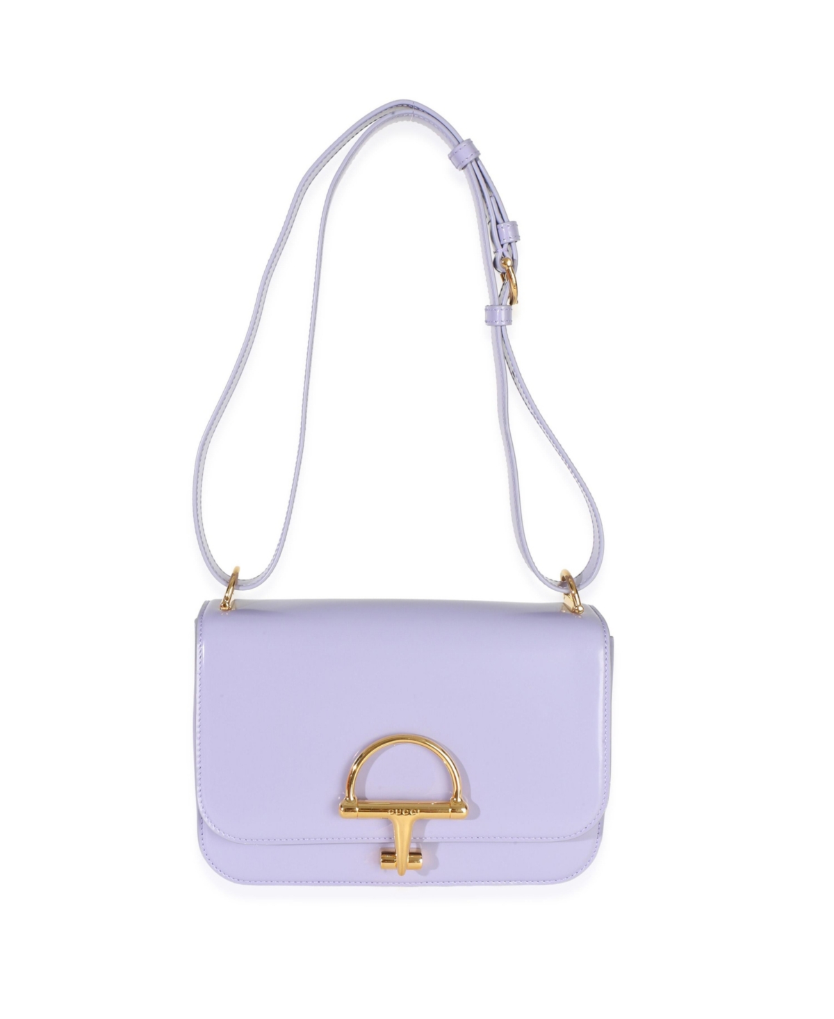Pre-Owned Gucci Light Purple Spice Lux Nappa Small Siena Shoulder Bag - Purple
