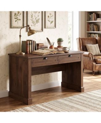 48" Computer Desk with 2 Drawers, Home Office Desk, Wooden Workstation